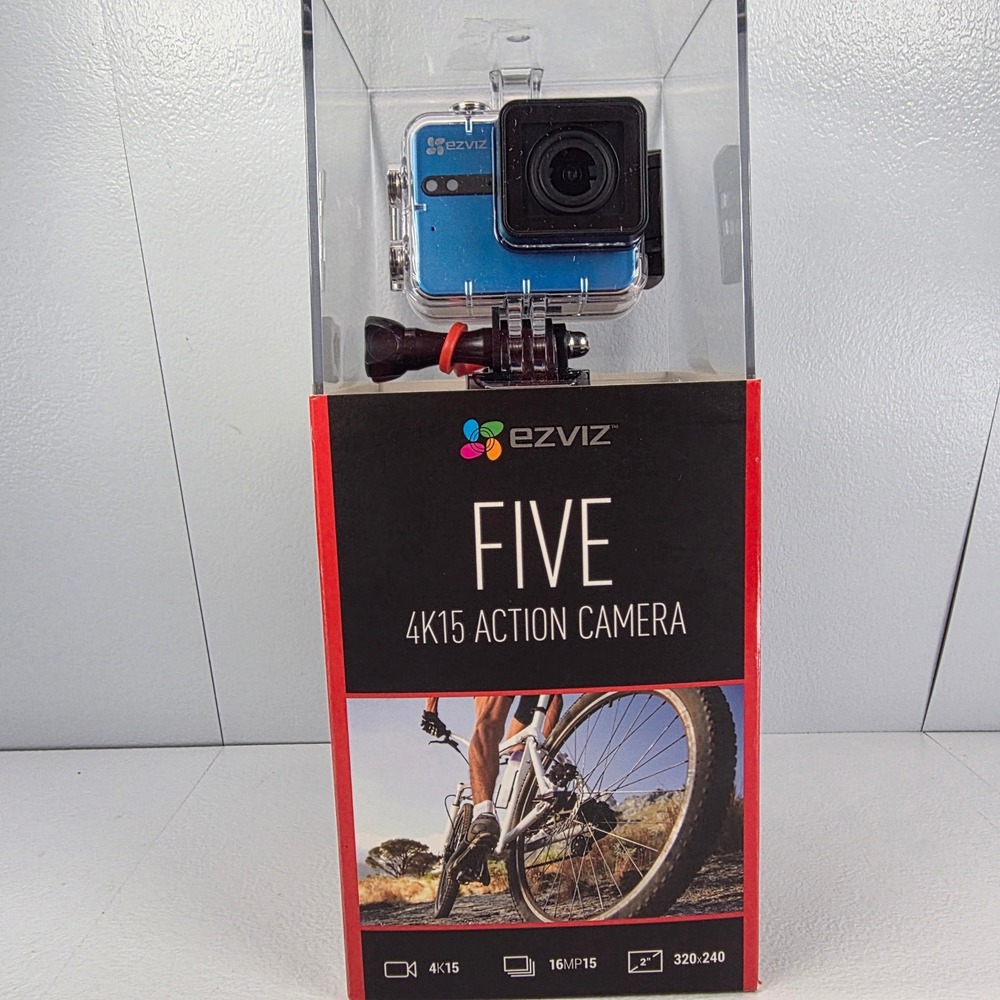 4K Action Camera Matte Blue CS SP200 EZ5BL 16MP Wi-Fi Bluetooth New